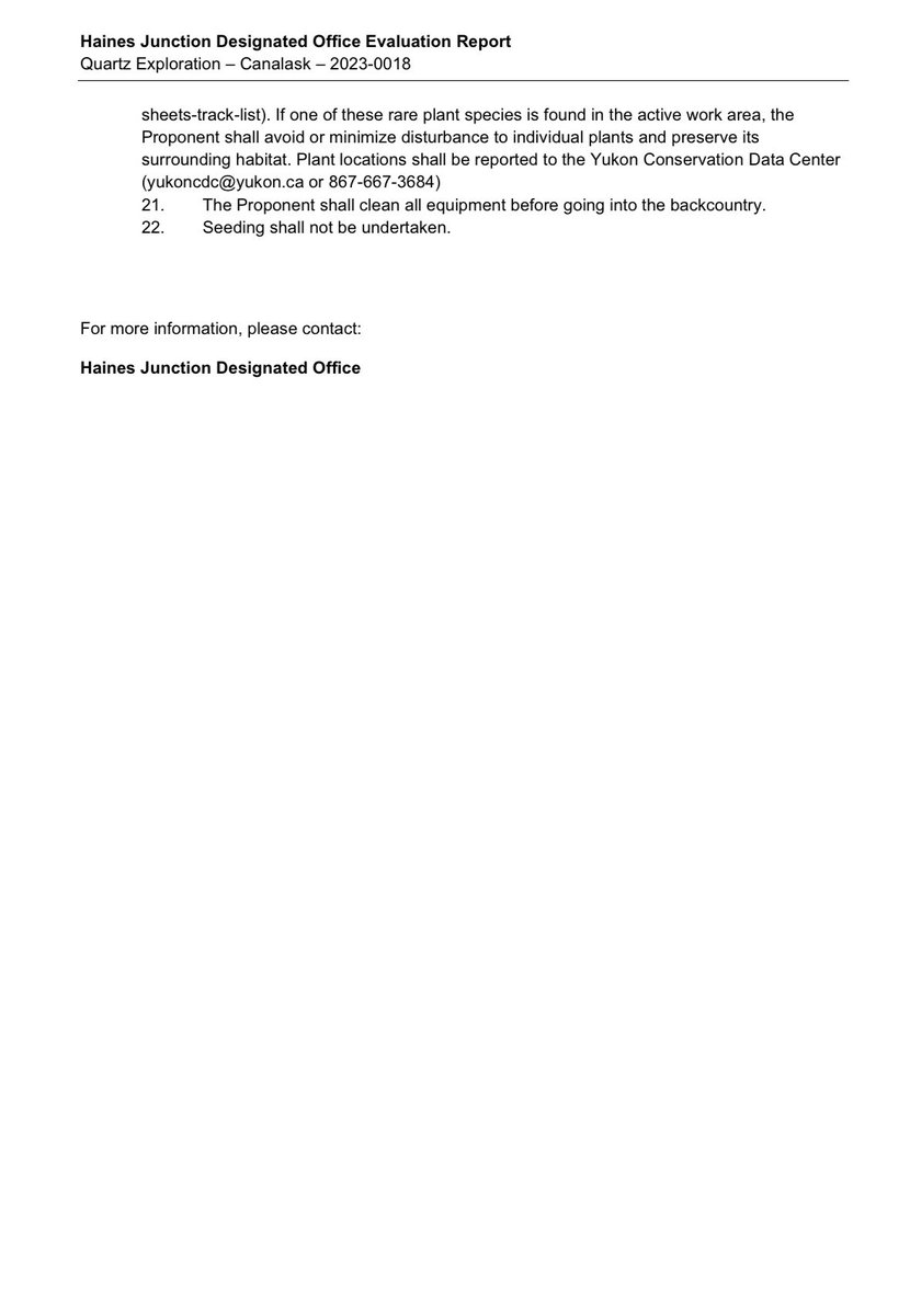 YESAB recommends Canalask proceed but with conditions. Report at yesabregistry.ca/projects/7af4c…

#Yukon #mining