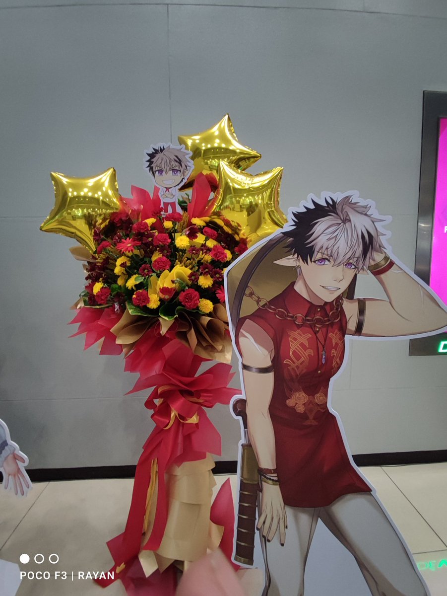 LOOK: Fans welcome HOLOSTARS English -ARMIS- in Manila

Flower stands featuring life-size cutouts of <a href="/jurardtrexford/">Jurard T Rexford 🦖HOLOSTARS EN</a>, <a href="/octavio_holo/">Octavio ထ HOLOSTARS EN</a> <a href="/goldbullet_en/">Goldbullet🦅HOLOSTARS EN</a> <a href="/crimzonruze/">Crimzon Ruze💢HOLOSTARS EN</a>, balloons, and vibrant arrangements were set up by fans to greet Hololive EN’s ~Armis~.

#CosplayMania2025