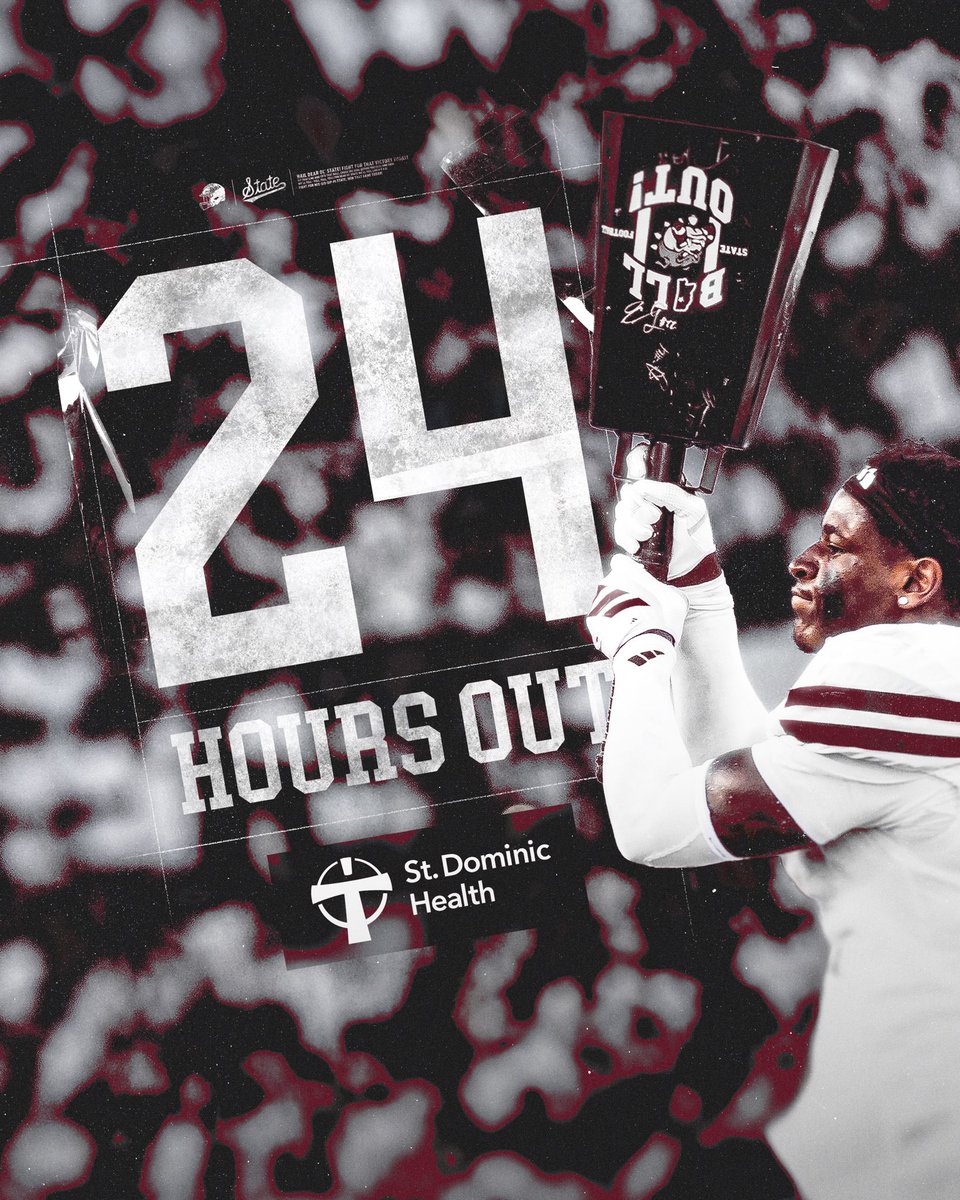 HailStateFB's tweet photo. 24 Hours Out ⏳

#HailState || @StDomHospital https://t.co/4ONoG0HbkG