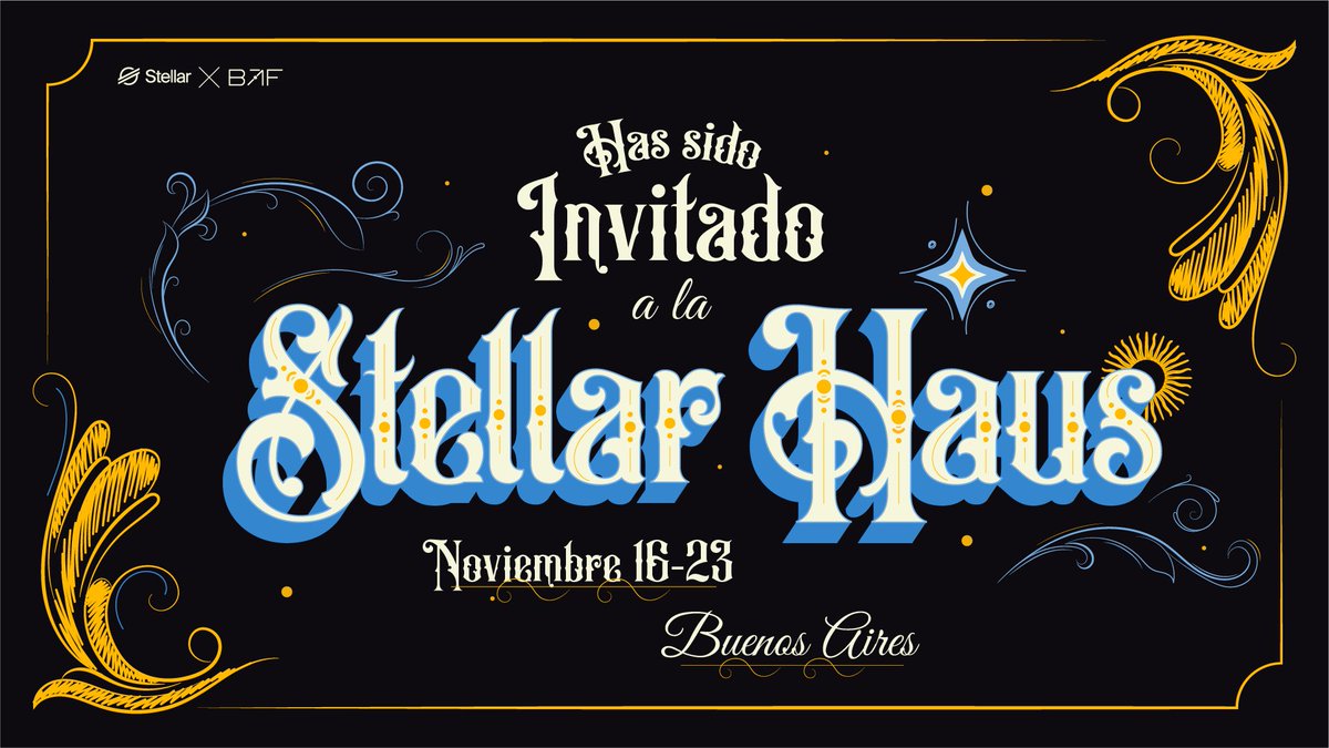 So excited to share I’ve been invited to the StellarHaus in Argentina 🇦🇷 this Nov 16–23!

Huge thanks to <a href="/TheBAFNetwork/">BAF</a>  and <a href="/StellarOrg/">Stellar</a> for the amazing opportunity.

Grateful, excited, and ready to give it my all.
See you in Argentina 🤝🇦🇷

#StellarHaus #Web3 #BAF #Stellar