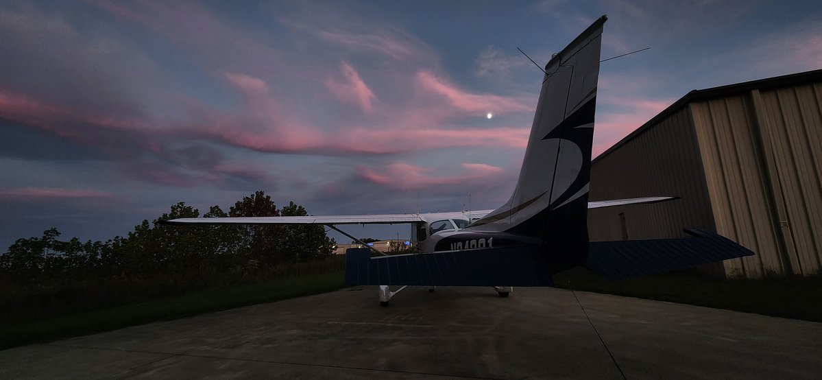 Something extra peaceful about night flying.  Gorgeous sunset views,  usually light winds,  calm skies and quiet radio frequencies....