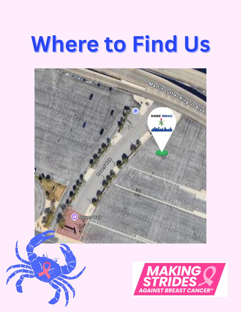 October = Breast Cancer Awareness Month 💗
On Oct 25, NSBE BMAC walks with Making Strides to honor, support &amp; remember.

👟 Meet 7:30 AM | Walk 8 AM
📍 Camden Yards Sports Complex, Lot C

Walk with us OR donate ➡️ Linktree in bio 💕

#NSBEBMAC #BreastCancerAwarenessMonth