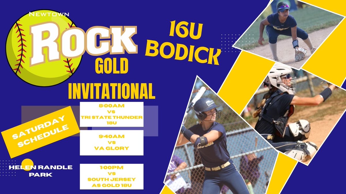 Schedule for this weekend up at Helen Randle. We’re ready to get after it for our second tournament of the fall!!