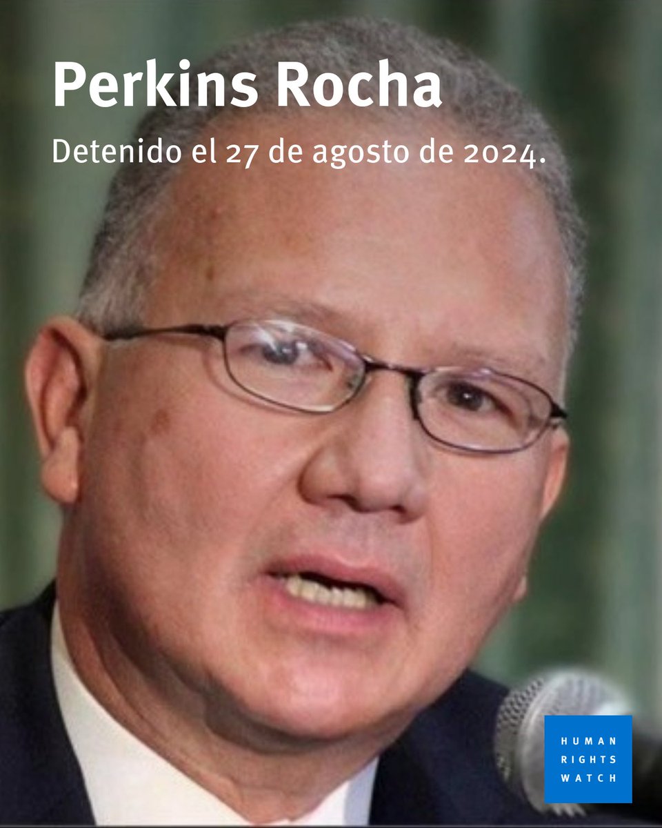 Perkins Rocha: Hombres encapuchados lo detuvieron en Caracas el 27 de agosto de 2024. A pesar de su delicada condición médica, su familia, no ha recibido información sobre su salud, solo notas escritas y ropa sucia.