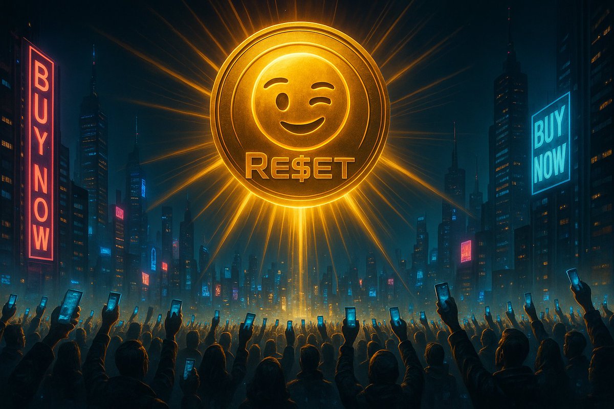 ✨ The city lights up, the crowd rises, and everyone is shouting one word…

RE$ET 🔥
The moment isn’t coming, it’s already here.
People aren’t waiting. They’re buying. They’re rushing. They’re resetting the system.

⚡ Ctrl + Alt + Del → Future = RE$ET

#RESET #Crypto #MemeCoin