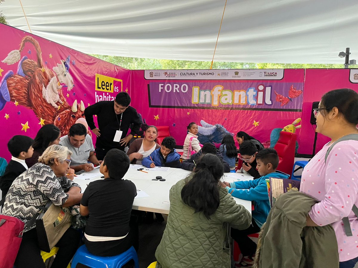 En la <a href="/Filem_Mx/">FILEM</a> , las niñas y los niños también tienen un espacio. La <a href="/UAEM_MX/">UAEMéx</a> prepara talleres infantiles llenos de creatividad y aprendizaje, donde descubren la magia de los libros.
•Taller Infantil “Ikigai” 1
•Taller Infantil “El club de los fantasmas tristes”