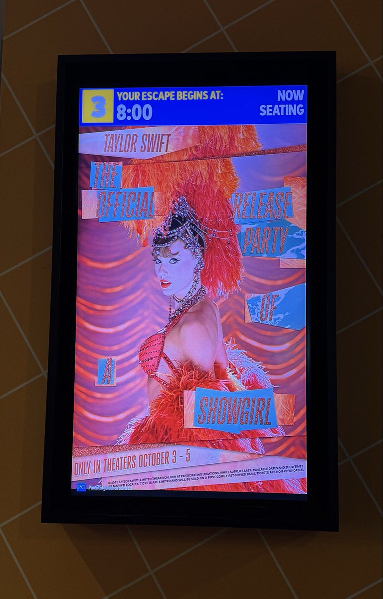 NOW SEATED!!! 🥹❤️‍🔥 
#TSTheLifeofaShowgirl <a href="/taylornation13/">Taylor Nation</a>