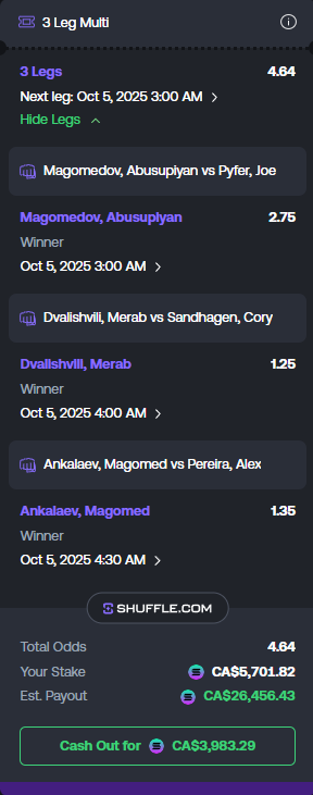 BTCs Sports (@btcssports) on Twitter photo PARLAY OF THE DAY 🚨
QUICK 3 LEG FOR FIGHT NIGHT 👊💰
RIDE THIS WITH US #UFC320 #MMA 🚀
Sharing the love on <a href="/shufflecom/">Shuffle.com</a>
Like, RT and Comment below 🩵 PARLAY OF THE DAY 🚨
QUICK 3 LEG FOR FIGHT NIGHT 👊💰
RIDE THIS WITH US #UFC320 #MMA 🚀
Sharing the love on <a href="/shufflecom/">Shuffle.com</a>
Like, RT and Comment below 🩵