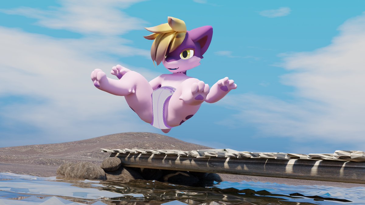 JaySnowArts's tweet photo. Splash zone 

Model done by bluegua https://t.co/XXSagYyFJr