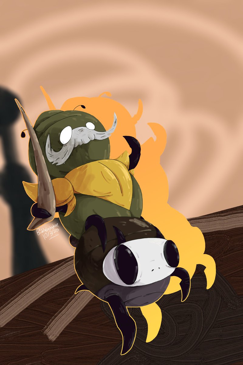 biddybododode's tweet photo. Garmond and Zaza. #art #digitalart #ArtistOnTwitter #hollowknight #fanart #hollowknightfanart #Silksong #hollowknightsilkong #garmondandzaza https://t.co/A5xlVjSxZe