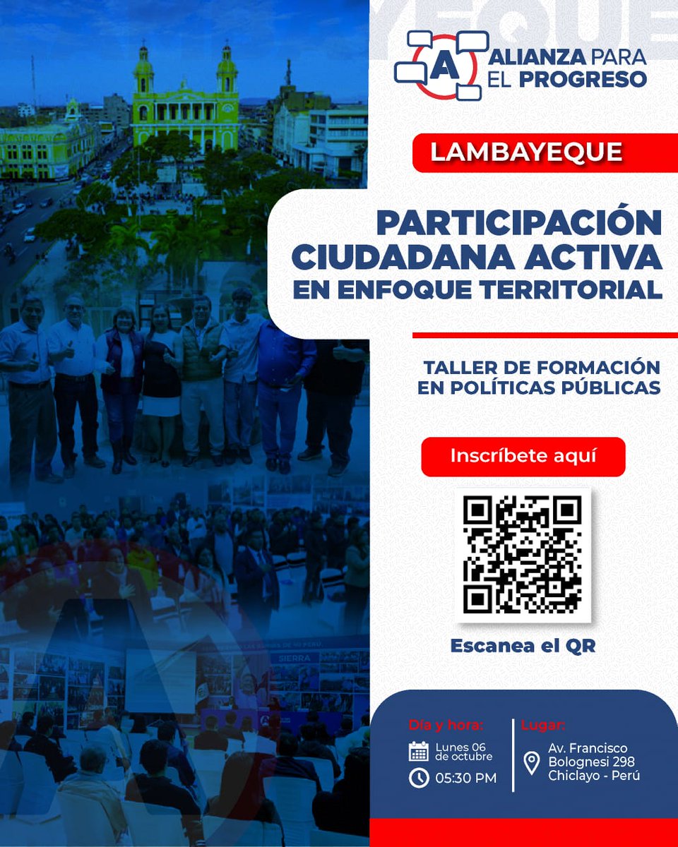 Peru_APP's tweet image. 📍 Lambayeque se organiza para el futuro.
💬 Súmate a los talleres de formación en políticas públicas y participa activamente en las decisiones que transforman tu región.
#APP #ParticipaciónCiudadana #ProgresoConHechos 🅰️🅿️🅿️