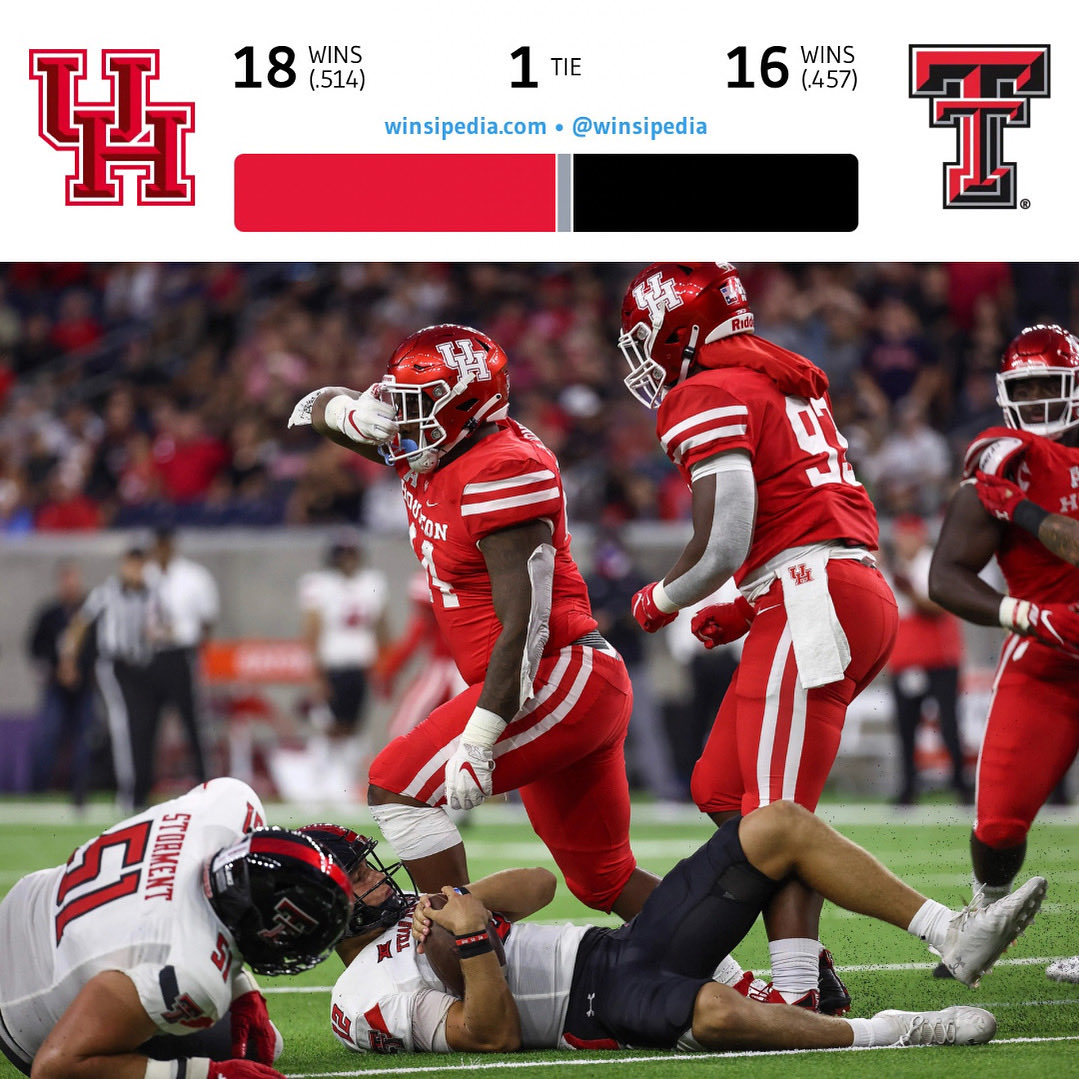 allthingscoogs's tweet image. Friendly reminder… Coogs lead the all-time series! 😤🐾🐾

#GoCoogs #WreckTech
