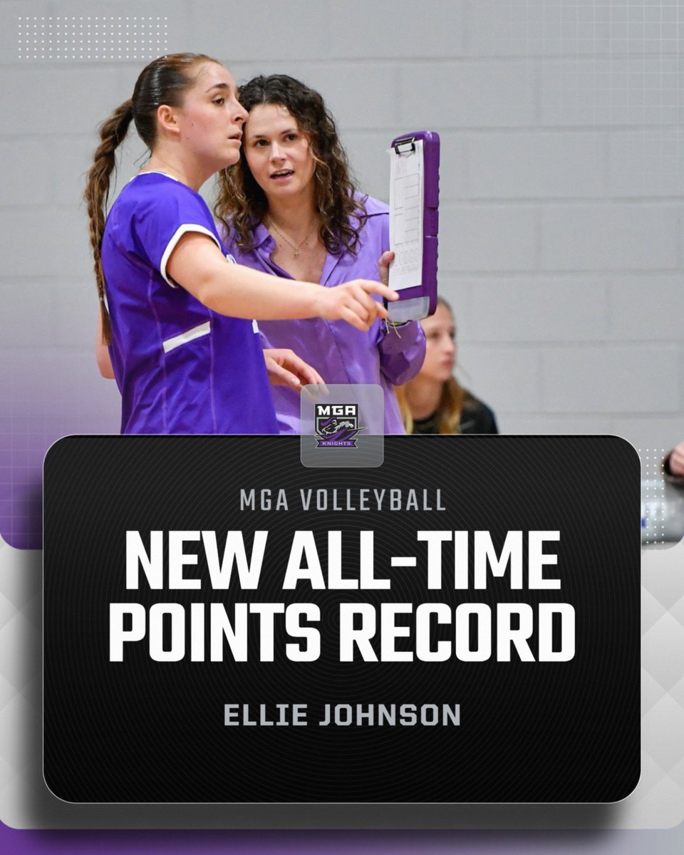 With her 9.5 point performance, Ellie Johnson is the new MGA all-time leader in points! #GoKnights #LightTheTorch