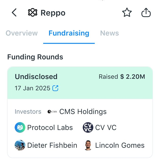 Săn airdrop  Reppo Network early nào ae 

<a href="/reppo/"></a> là một data coordination layer phi tập trung dành cho AI, cho phép xử lý và phối hợp dữ liệu mà không cần cấp phép.
Raised: $2.2M

✅ Cách làm:

Truy cập: reppo.ai
Connect ví EVM 
Vào Dashboard →