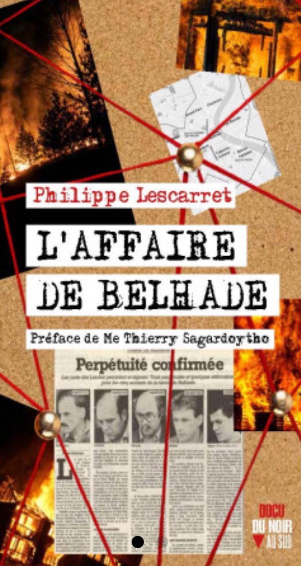 philescar's tweet photo. L’affaire de Belhade. Et si tout n’avait pas été dit ? #cairneditions #truecrime #landes https://t.co/WmWB8HeGLo