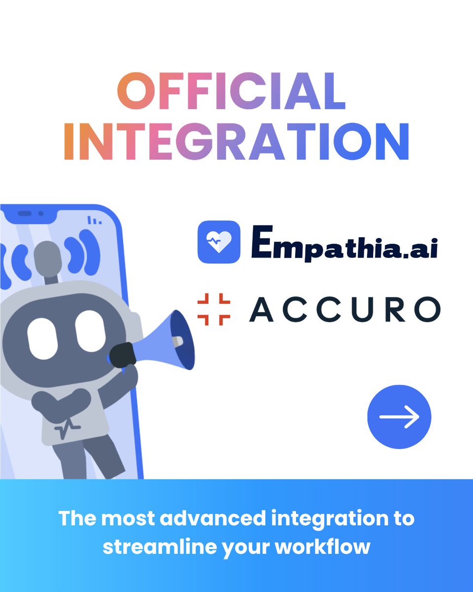 empathiaAI's tweet image. 🎉 Big News: Empathia + QHR Accuro® Integration is LIVE! 💙

👉 Learn more about how Empathia AI integrates with Accuro EMR for all specialties: empathia.ai/articles/accur…

#AICharting #AIMedicalScribeCanada #AIScribeCanada #CHI #QHRAccuro #Accuro #AccuroEMR #CanadianAIScribe
