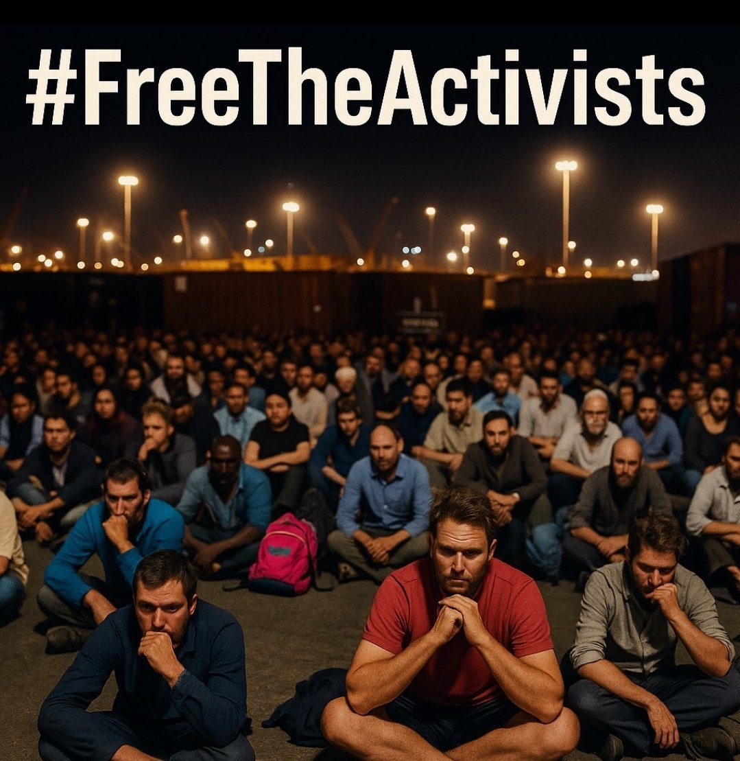 Dünyanın en asil ,onurlu,vicdandanlı insanları, 

dünyanın en şerefsiz terör devleti israil’in elinde....

De yeter daaaa!!!   
#FreeTheActivists