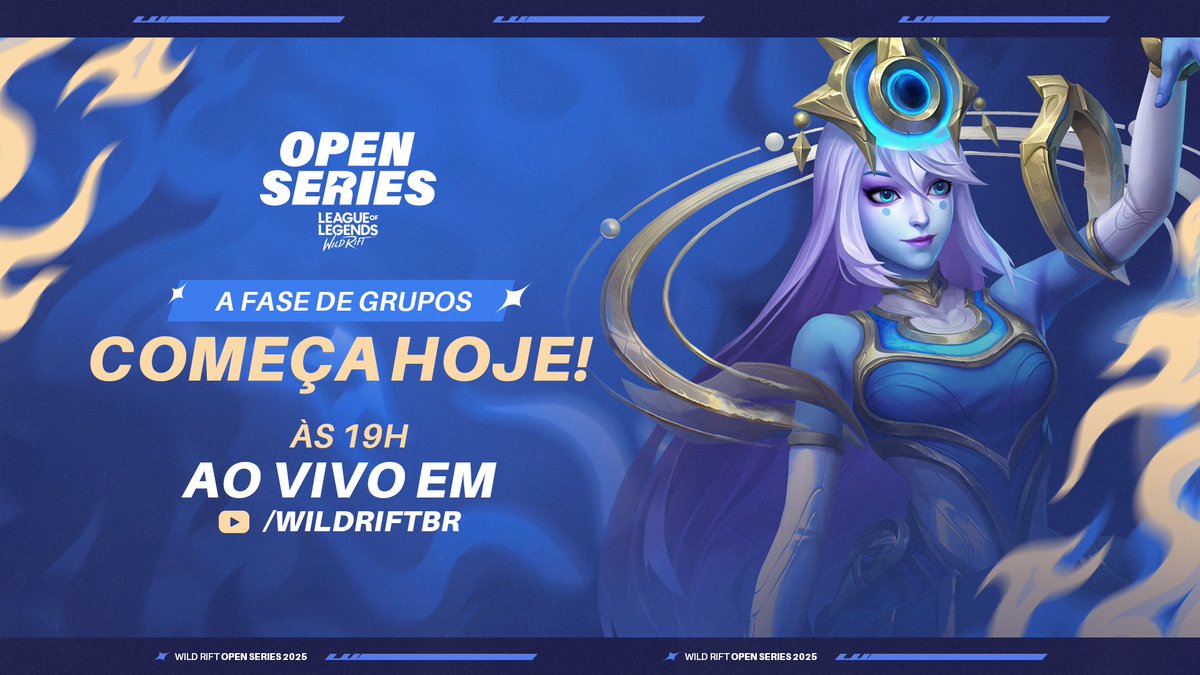 WildRiftBR's tweet image. Hoje começa a Fase de Grupos do Wild Rift Open Series 🔥

Assista aos jogos a partir das 19h em 🔗 youtube.com/wildriftbr