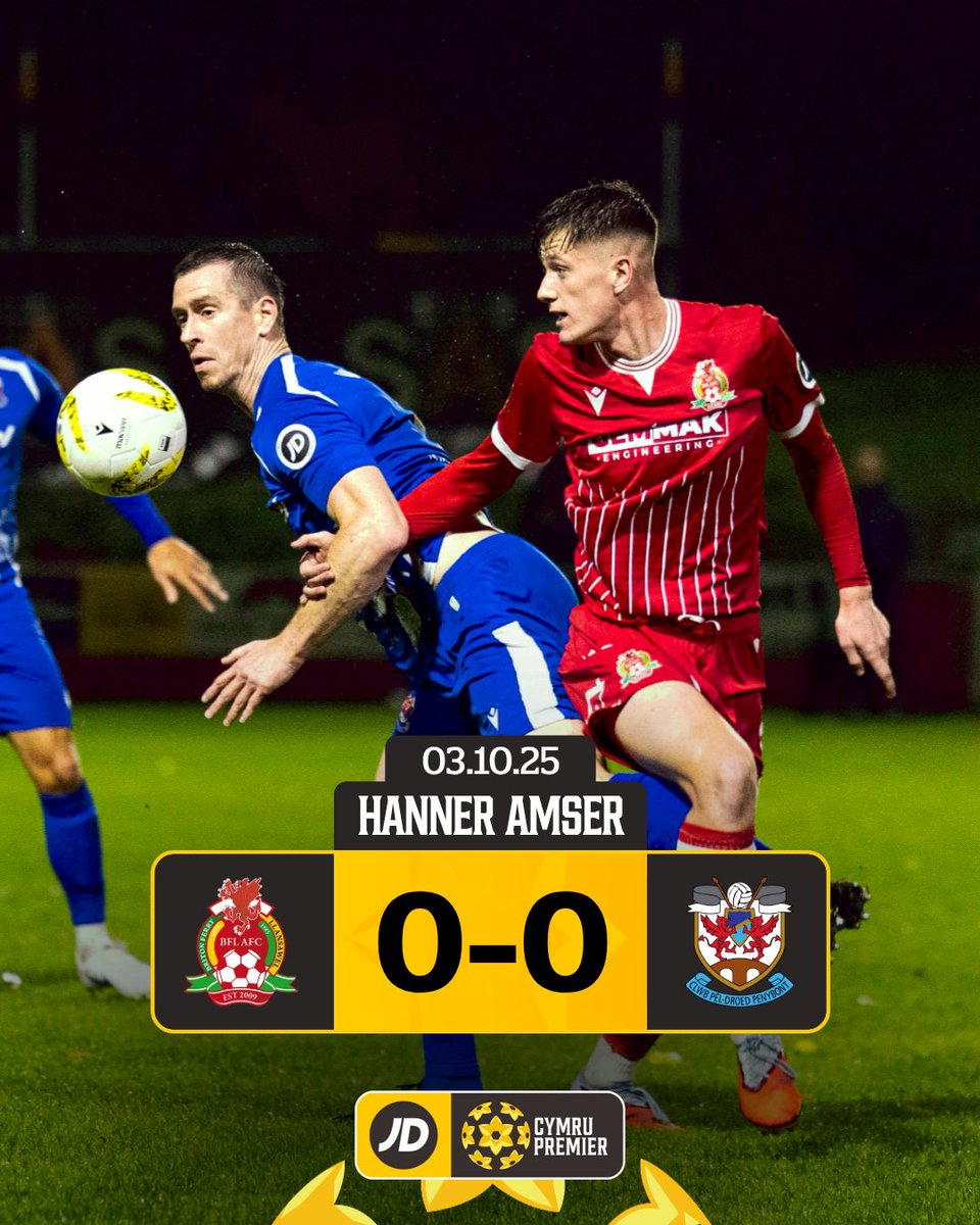 Goalless at the break as defences hold firm! 💪

#JDCymruPremier