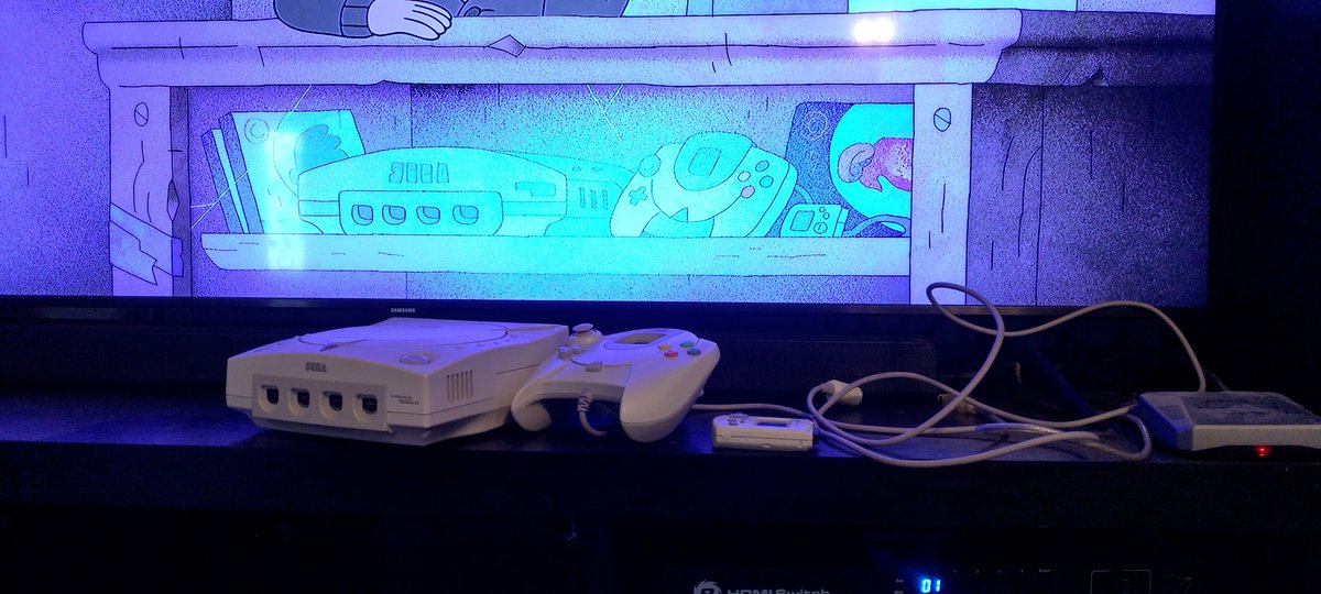 AutisticTechie's tweet photo. Guess what I saw on @DisneyPlus today? No, you're not dreaming. #Amphibia @SEGA #segadreamcast https://t.co/kx2jYdT4ju