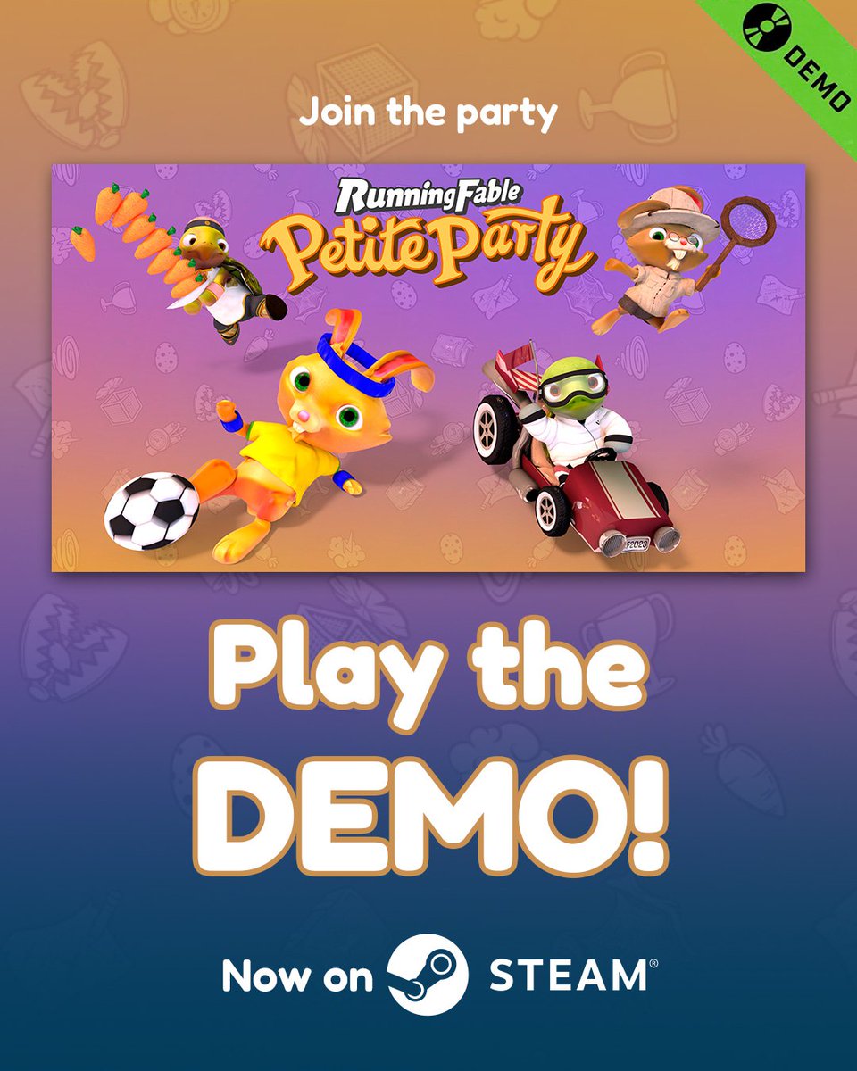 Seashell_Studio's tweet image. You’re invited to the party! 🎉
Grab your friends, order some pizza, and dive into the fun of Running Fable Petite Party.
⚠️ Warning: this game may cause laughter, betrayal, and one or two broken friendships.
👉 Don’t forget to add it to your wishlist and join the party first!