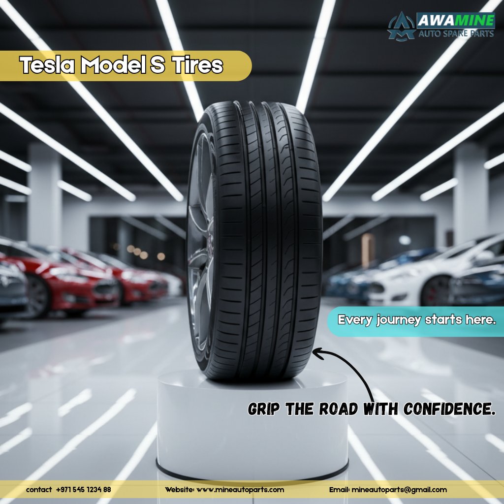 mineautoparts's tweet image. Maximize the quiet ride and handling of your Tesla Model S with specialized Tires.
#TeslaTires #ModelSPerformance #EVTires #ElectricCar 
Shop parts: mineautoparts.com/en/tesla-spare…. Order Now: 📞 +971 545 1234 88 | 📧 mineautoparts@gmail.com.