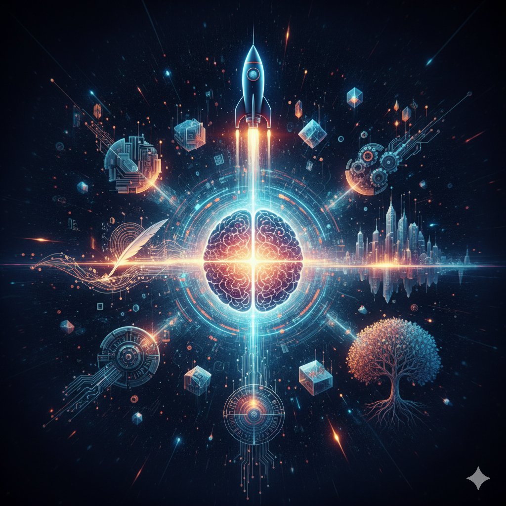 Tech_AI_Tech's tweet image. Generative AI is breaking barriers every day—writing, designing, coding, and even inventing. The real question: how will you use AI to amplify your ideas and unlock new opportunities? 🚀

#GenerativeAI #ArtificialIntelligence #NextGenTech #AI #TechAI #LearningAI #DeepbrainAI
