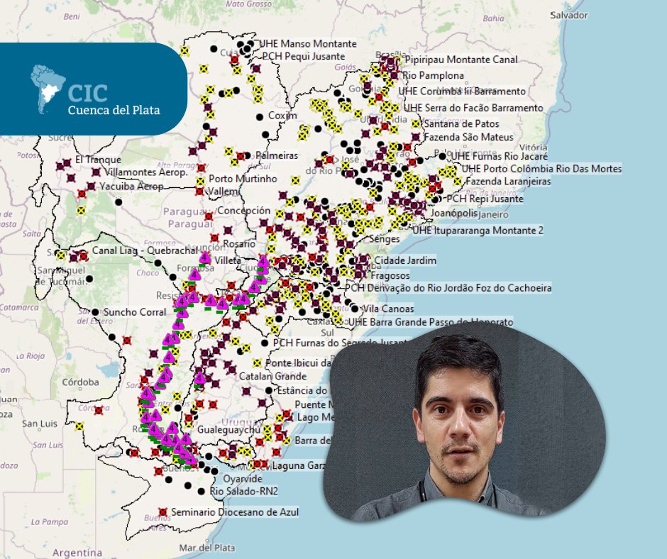 📣El Ing. Daniel Vázquez, Punto Focal de Paraguay para el Sistema Soporte para la Toma de Decisiones de la Cuenca del Plata (SSTD-CdP), realizó ayer una presentación del sistema en el marco del FEWS Community Talk 11, el encuentro de Deltares. 🇦🇷🇧🇴🇧🇷🇵🇾🇺🇾
#CuencaDelPlata