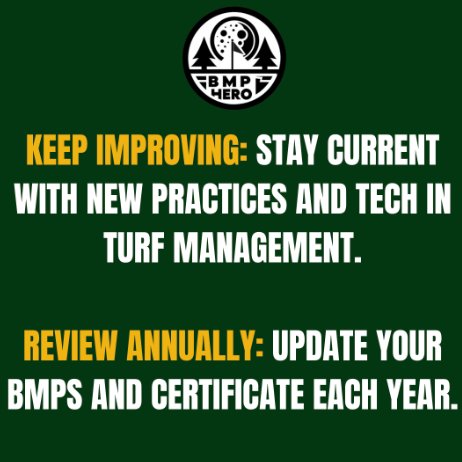 Keep leveling up, BMP heroes! 💪 Use your guides, add new practices, and review annually to stay sharp and keep your certification active. Progress doesn’t stop, and neither should you! 🌱 #BMPHero