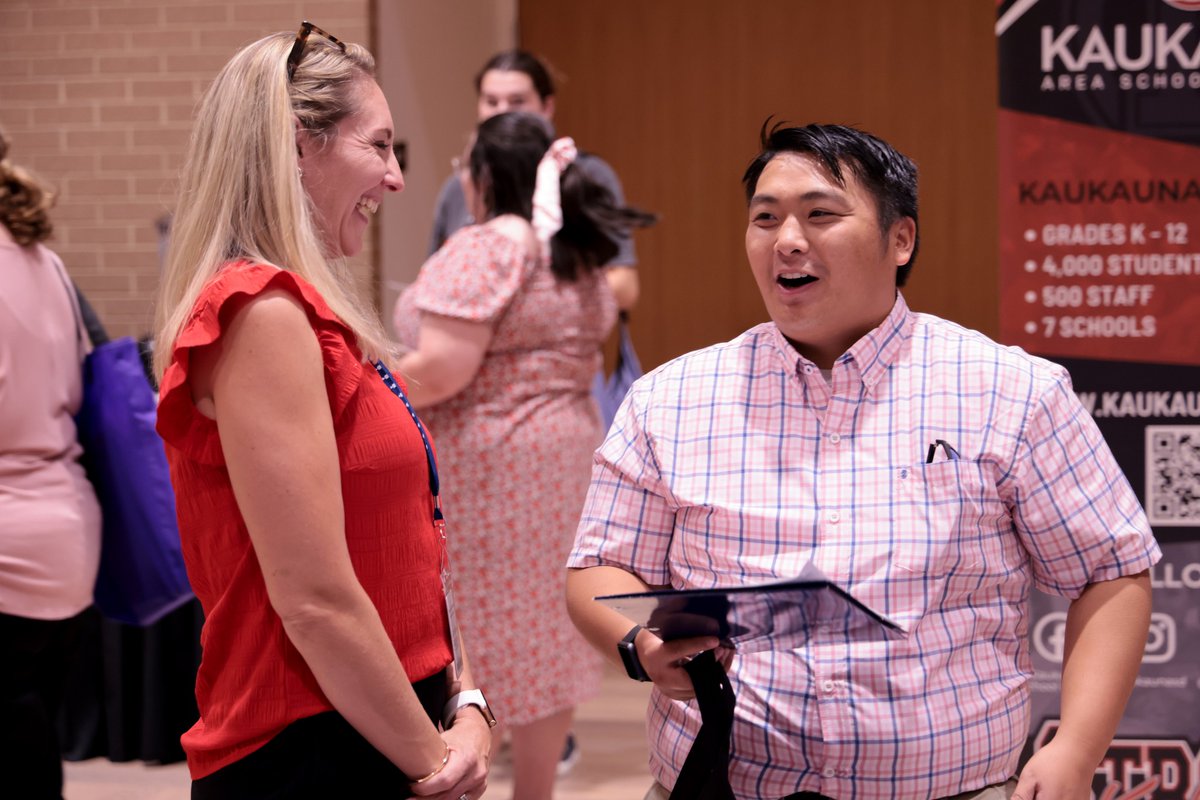 The Laird Room buzzed with opportunity Friday as 38 school districts from across Wisconsin connected with 100 #UWSP students preparing to launch their careers at the Education Job Fair. bit.ly/48SNEDM