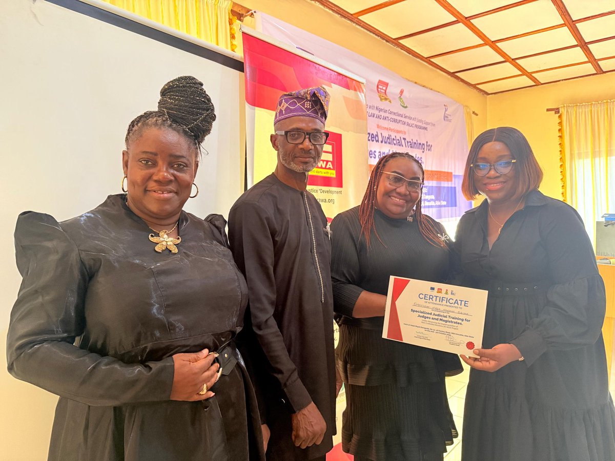 prawa_ngo's tweet photo. Today, 3 October 2025, marked Day 2 of the Specialized Judicial Training for Judges and Magistrates.
This project is proudly put together by PRAWA in partnership with the Nigerian Correctional Service and with the support from RoLAC Programme under their Al-NCS project.
#PRAWA https://t.co/0fg0jeK6m6