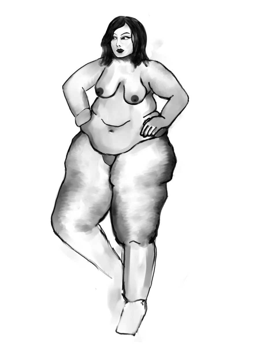 curvyvisualart's tweet photo. Another pear-shaped BBW.
#bbw #bbwappreciation #bbwgirls #bbwlovers #bbwlove #ssbbw #pearshape #fullfigured #plussize #curvy #chubby #fat #fatacceptance #drawing #drawingpractice #art #figurative #sketching #anatomy https://t.co/6qQxJnsmxP
