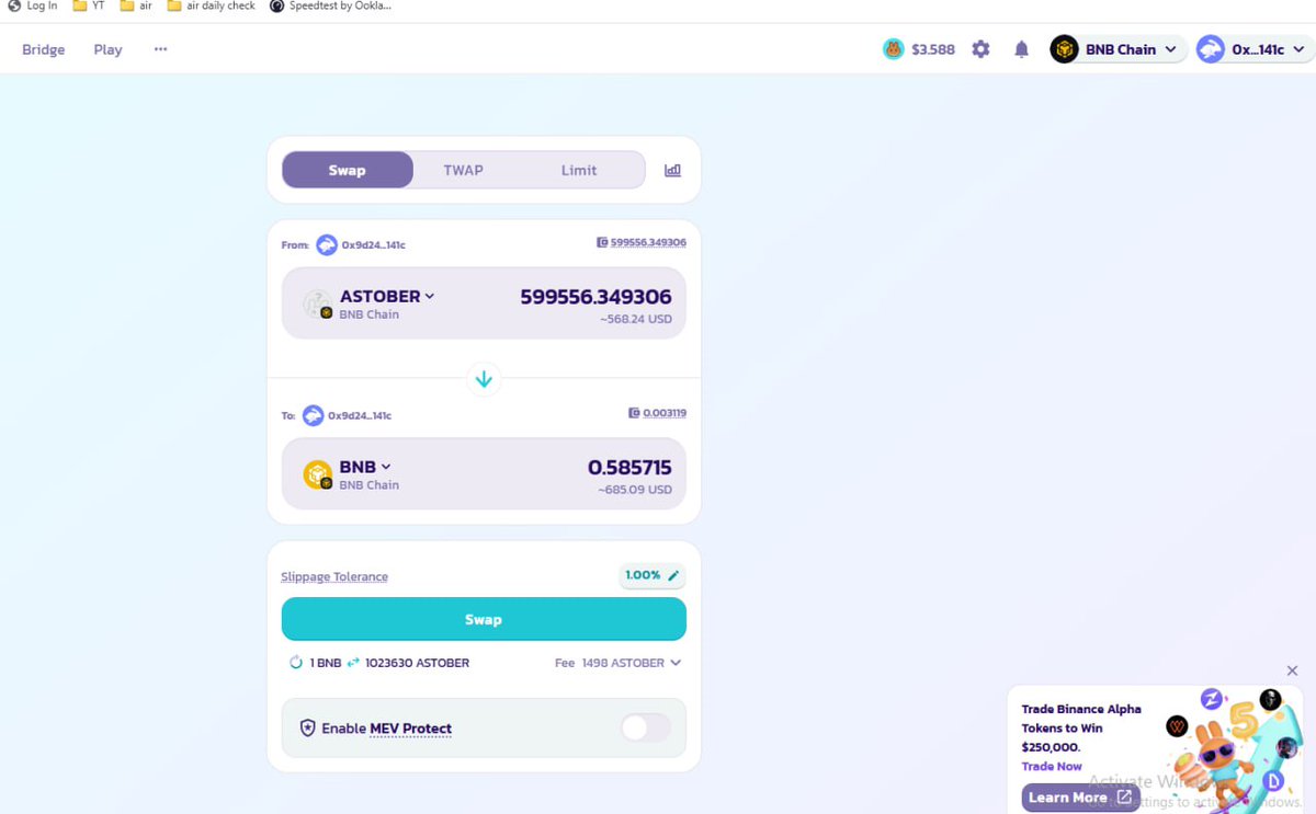 pm0_xx's tweet photo. I invested 500usd in Astober meme on #BNB  BY reason @cz_binance  post , #NFA #DYOR https://t.co/ayfkzBM0uR