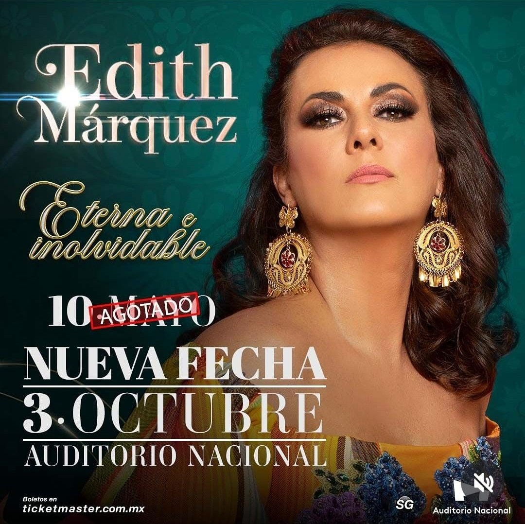 ⚠️ ESTA NOCHE: EDITH MÁRQUEZ EN EL AUDITORIO NACIONAL ⚠️ 8 p.m.
CDMX <a href="/EdithMarquezL/">Edith Márquez</a> #1SegundoPresente