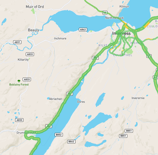 ❗️NEW 🕐20:45

🗺️#A82
⛔️The #A82 between Inverness and Drumnadrochit is ⛔️ CLOSED ⛔️ in BOTH directions due to multiple fallen trees
🚗 Drivers should use an alternative route and expect delays

For the latest information on the roads visit: traffic.gov.scot

#TakeCare