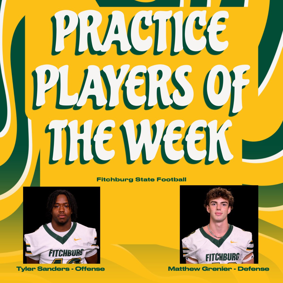 FSUFalconsFB's tweet photo. Congratulations to our Scout Team Players of the Week Tyler and Matthew! #Stackin https://t.co/QLDoGcTu8c
