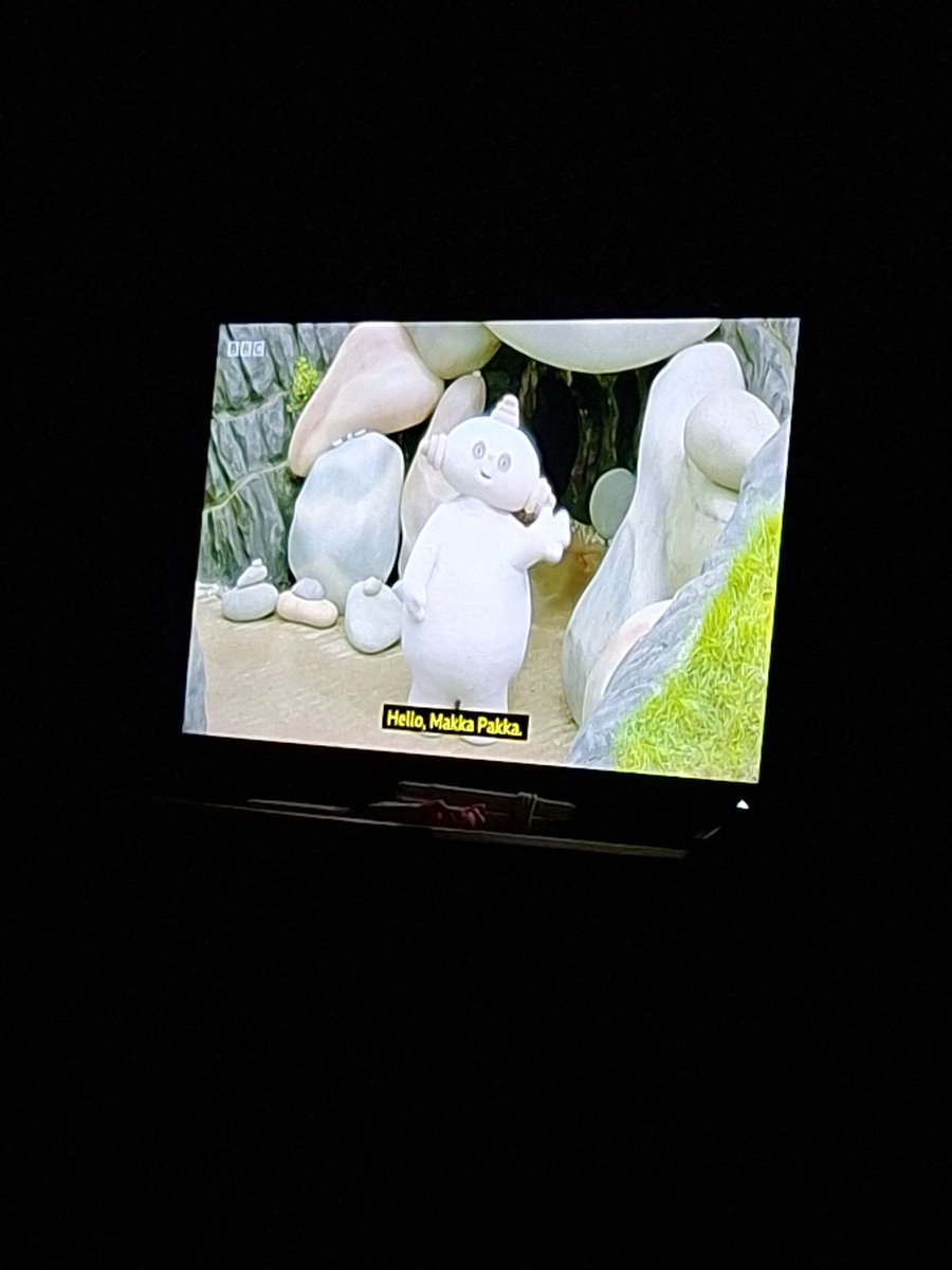 Master w wanted to watch this legend for nostalgia sake....i can remb all their tunes. #makkapakka #inthenightgarden