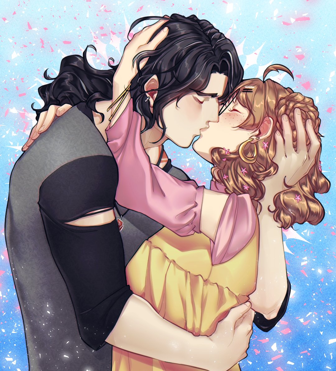 Kiss YCH commission
These are $45 as of right now, if you'd like one feel free to send me a DM! or add me at Discord: NaipesInk
#kiss #Commission #commissionTH #ychcommission #couplekissing #Ocxcanon #originalcharacter