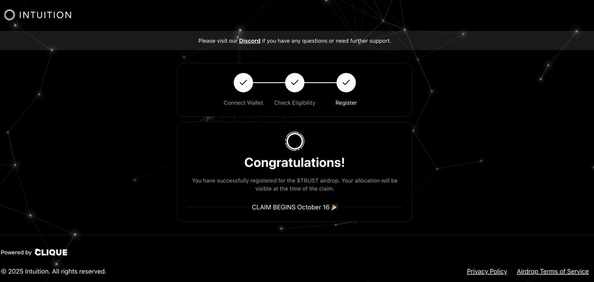 You can now register for the Intuition airdrop ( Authena is required ) : register.intuition.systems/flow