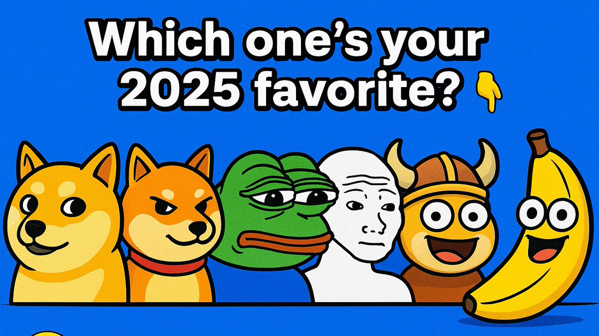 MemeMint_Coin's tweet photo. Meme lovers &amp; crypto heads — what’s your favorite meme coin of 2025 — and why? Drop your picks below 👇 #MemeMint #CryptoPoll https://t.co/471rPSOY4R