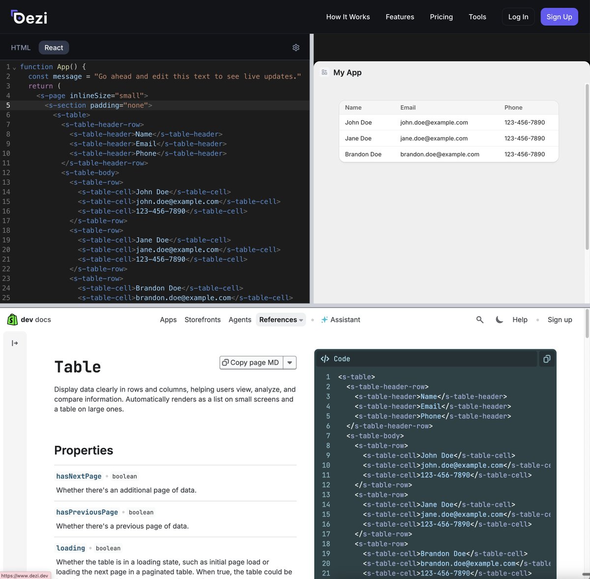devwithalex's tweet image. Now that Polaris Web Components are stable, I&apos;m plugging this playground tool again. SUPER helpful for quickly playing around with it and the docs are right there for ya