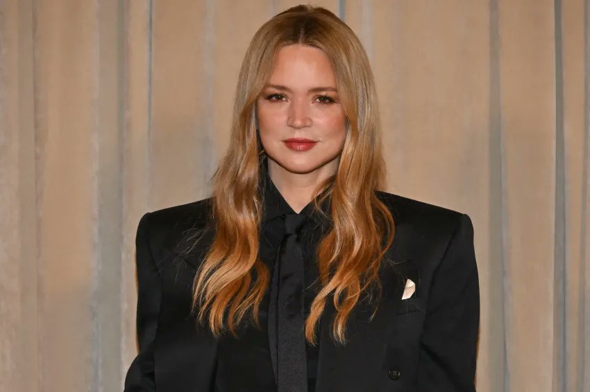 Virginie Efira attends the opening of Maison Vivier, the new Paris residence of Roger Vivier