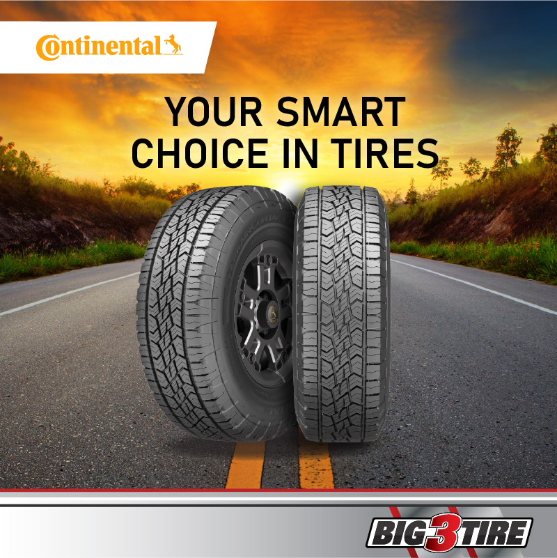 Make the smart move. Choose Continental tires for confidence on every road. Get your pair of tires at your nearest Big3Tire dealers.
#mrtire #big3tire #tire #tireshop #levelplayingfield