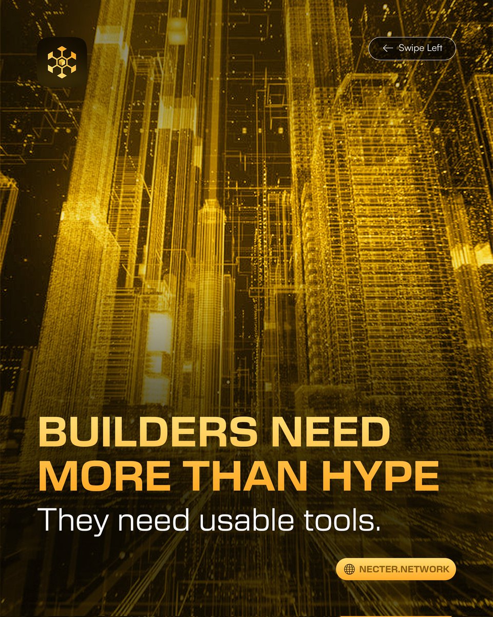 NecterNetwork's tweet photo. Hype won’t build the next internet.
Code will. 🛠️
That’s why Necter delivers the Hive SDK → modular APIs, faster finality, lower fees, and infrastructure ready for AI, DePIN, and IoT.
🐝 Developers, this is your chain.
#BuildOnNecter #DePIN #AI #ProgrammableInternet https://t.co/kBDRZ5vAho