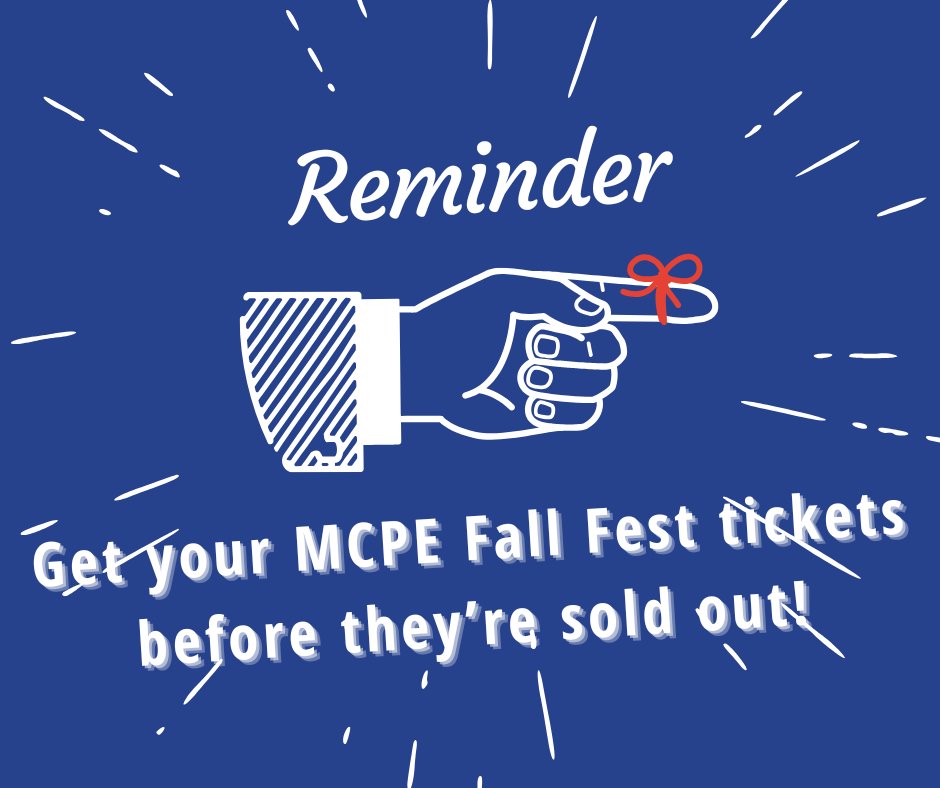 It's only two weeks until MCPE Fall Fest, do you know where your tickets are? Join us Fri 10/17 at the German-American Club in Walpole for drinks, music and dancing - all while supporting Medfield Public Schools. Tickets are $55 each, get yours today: givebutter.com/c/2CmG5f