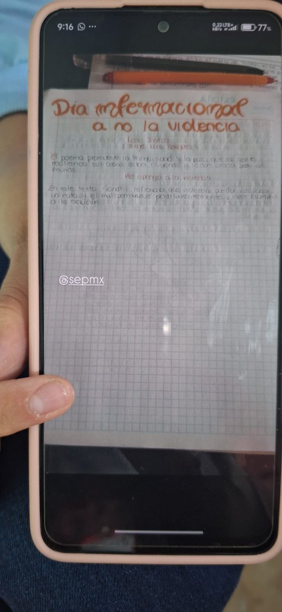 En el #DiaInternacionalDeLaNoViolencia en la <a href="/EPOEM314/">Escuela Preparatoria Oficial Núm. 314</a> se realizó la lectura del texto y se relacionó al tema "Tag Questions" sobre la importancia de la sana convivencia, respeto y evitar la violencia como medio d solución #MaratonesPorLaLectura #LecturasPorLaNoViolencia <a href="/SEP_mx/">SEP México</a>