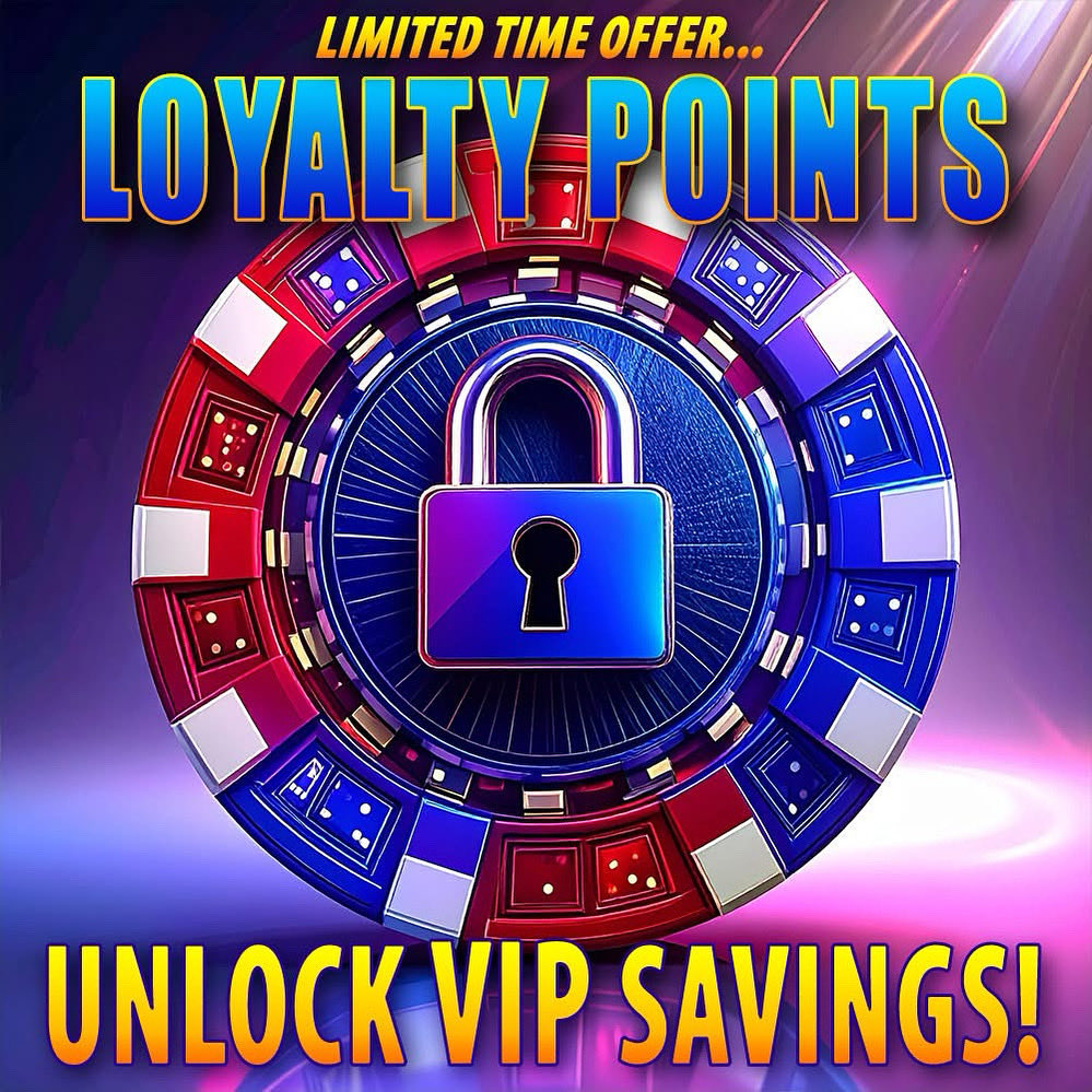 🎉 Exciting news, NLOP Players! 🎉

Your Loyalty Points (LPs) can now be redeemed for VIP Discounts! 

Here’s how it works:

- 1,000 LPs = 10% off
- 2,000 LPs = 20% off
- 3,000 LPs = 30% off
- 4,000 LPs = 40% off
- 5,000 LPs = 50% off

⚡ This is a limited-time offer—don’t wait