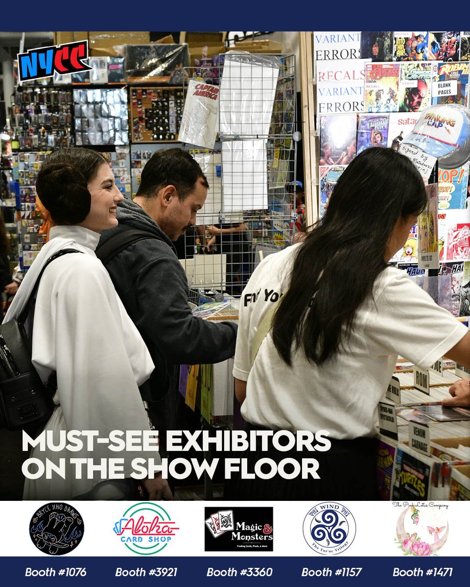 New York Comic Con (@ny_comic_con) on Twitter photo This time next week, you’re invited to enter NYCC’s coolest Show Floor ever 💥🛍️ Make sure to check out these booths while you’re there October 9-12. For the full exhibitor list, visit: nycc.io/exhibitors This time next week, you’re invited to enter NYCC’s coolest Show Floor ever 💥🛍️ Make sure to check out these booths while you’re there October 9-12. For the full exhibitor list, visit: nycc.io/exhibitors