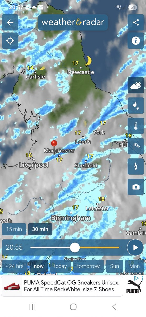 petercarr45's tweet photo. @ChadWeather Stopping here now. Lasted 30 mins edge to edge. https://t.co/Il3lt83G8D