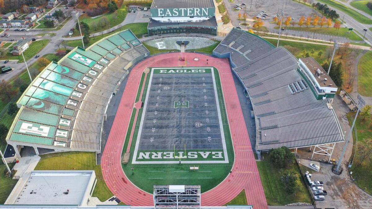 After a GREAT conversation with <a href="/Coach_Creighton/">Chris Creighton</a> I am beyond blessed to receive my 7th D1 offer from <a href="/EMUFB/">Eastern Michigan Football</a> !